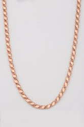 925 Silver Barley Chain Necklace , Gold Necklace, Thick Chain Necklace, Gold Chain Necklace – Dainty Layering Necklace, Adjustable Length